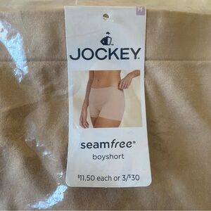 Jockey Seamfree Boyshorts in Nude and Tan NWT size M